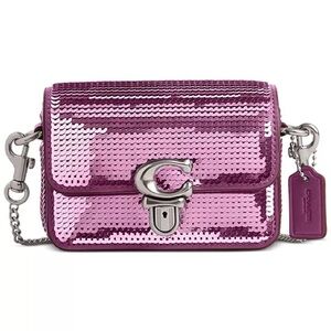 Coach Pink Sequin Crossbody Bag